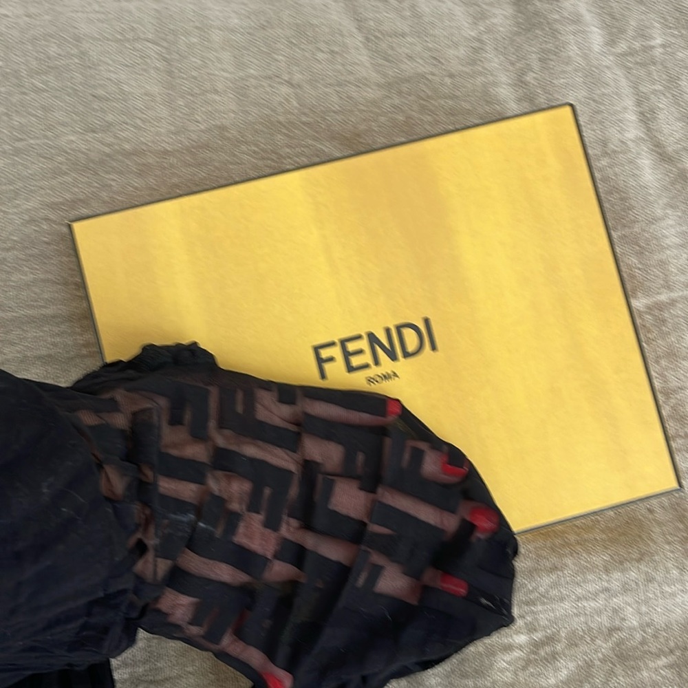 Fendi logo tights